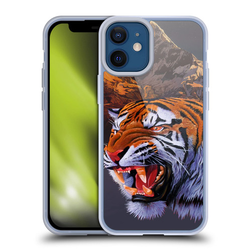 Graeme Stevenson Wildlife Tiger Soft Gel Case for Apple iPhone 12 Mini