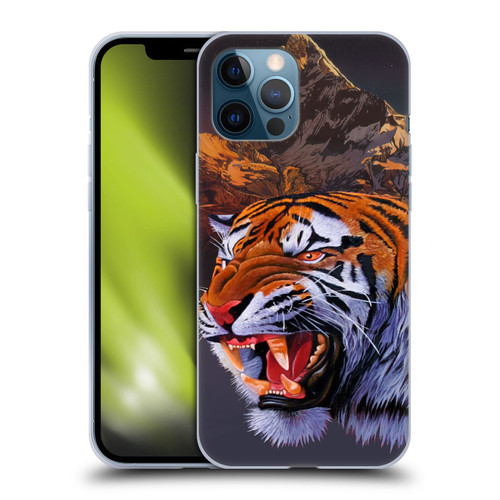 Graeme Stevenson Wildlife Tiger Soft Gel Case for Apple iPhone 12 Pro Max
