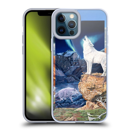 Graeme Stevenson Wildlife Wolves 3 Soft Gel Case for Apple iPhone 12 Pro Max