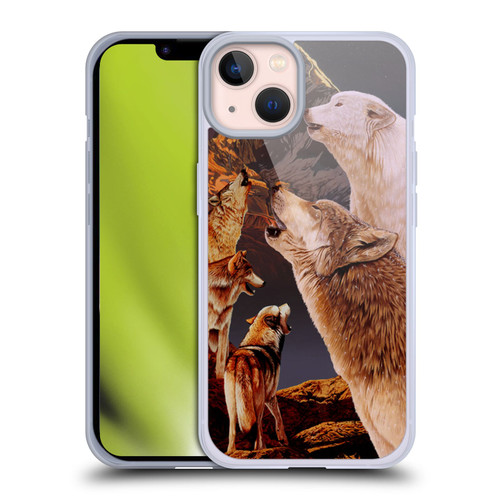 Graeme Stevenson Wildlife Wolves 2 Soft Gel Case for Apple iPhone 13