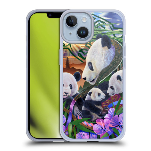 Graeme Stevenson Wildlife Pandas Soft Gel Case for Apple iPhone 14