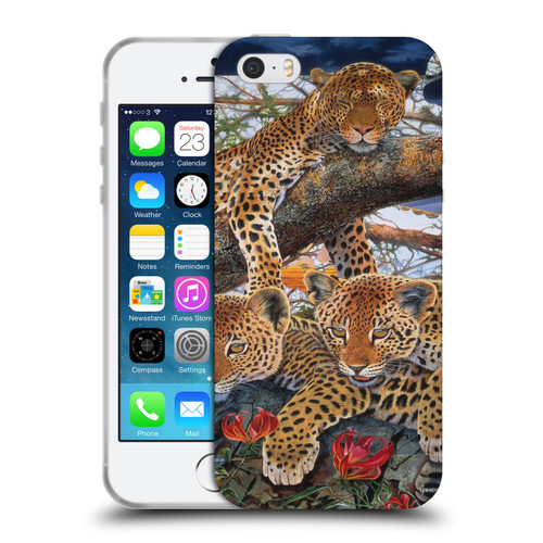 Graeme Stevenson Wildlife Leopard Soft Gel Case for Apple iPhone 5 / 5s / iPhone SE 2016