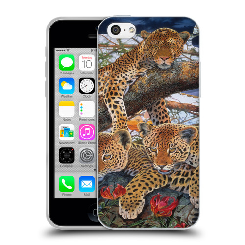 Graeme Stevenson Wildlife Leopard Soft Gel Case for Apple iPhone 5c