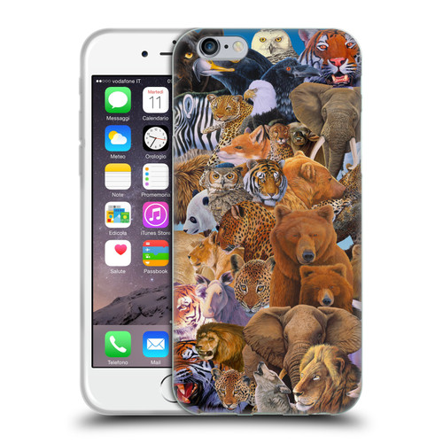 Graeme Stevenson Wildlife Animals Soft Gel Case for Apple iPhone 6 / iPhone 6s