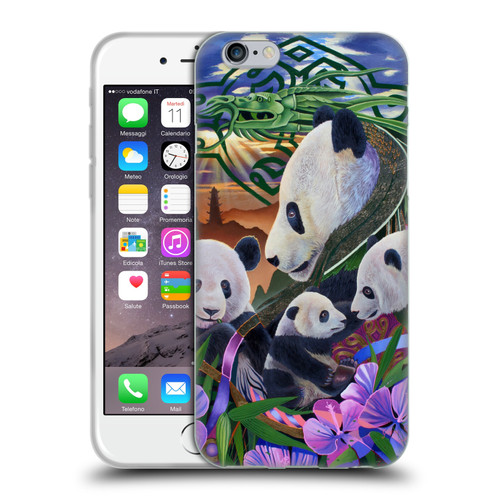 Graeme Stevenson Wildlife Pandas Soft Gel Case for Apple iPhone 6 / iPhone 6s