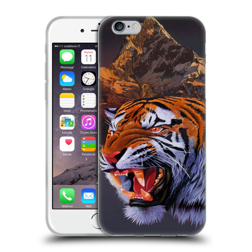 Graeme Stevenson Wildlife Tiger Soft Gel Case for Apple iPhone 6 / iPhone 6s