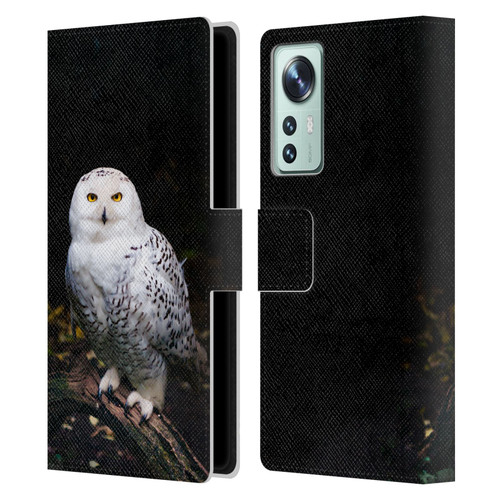 Patrik Lovrin Animal Portraits Majestic Winter Snowy Owl Leather Book Wallet Case Cover For Xiaomi 12