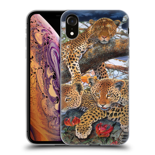 Graeme Stevenson Wildlife Leopard Soft Gel Case for Apple iPhone XR