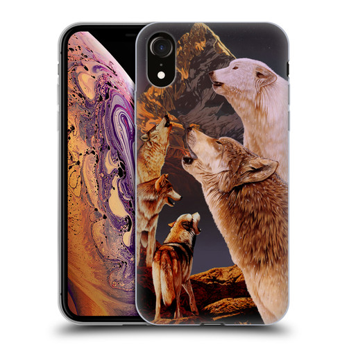 Graeme Stevenson Wildlife Wolves 2 Soft Gel Case for Apple iPhone XR