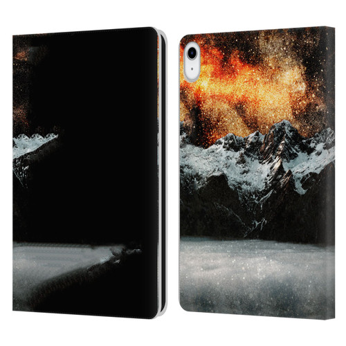 Patrik Lovrin Dreams Vs Reality Burning Galaxy Above Mountains Leather Book Wallet Case Cover For Apple iPad 10.9 (2022)