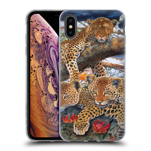 Graeme Stevenson Wildlife Leopard Soft Gel Case for Apple iPhone XS Max