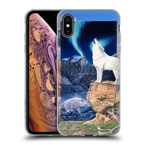 Graeme Stevenson Wildlife Wolves 3 Soft Gel Case for Apple iPhone XS Max