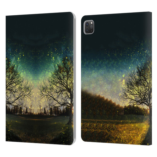 Patrik Lovrin Dreams Vs Reality Magical Fireflies Dreamy Leather Book Wallet Case Cover For Apple iPad Pro 11 2020 / 2021 / 2022