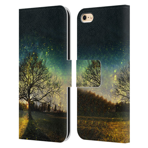 Patrik Lovrin Dreams Vs Reality Magical Fireflies Dreamy Leather Book Wallet Case Cover For Apple iPhone 6 / iPhone 6s