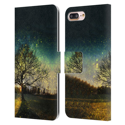 Patrik Lovrin Dreams Vs Reality Magical Fireflies Dreamy Leather Book Wallet Case Cover For Apple iPhone 7 Plus / iPhone 8 Plus