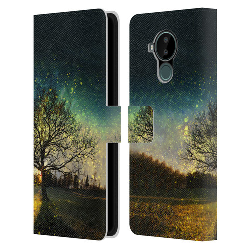 Patrik Lovrin Dreams Vs Reality Magical Fireflies Dreamy Leather Book Wallet Case Cover For Nokia C30