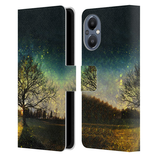 Patrik Lovrin Dreams Vs Reality Magical Fireflies Dreamy Leather Book Wallet Case Cover For OnePlus Nord N20 5G