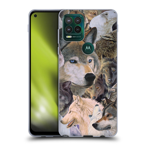 Graeme Stevenson Wildlife Wolves 1 Soft Gel Case for Motorola Moto G Stylus 5G 2021