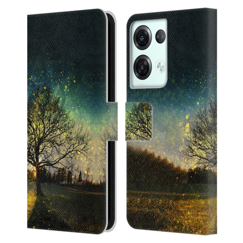 Patrik Lovrin Dreams Vs Reality Magical Fireflies Dreamy Leather Book Wallet Case Cover For OPPO Reno8 Pro