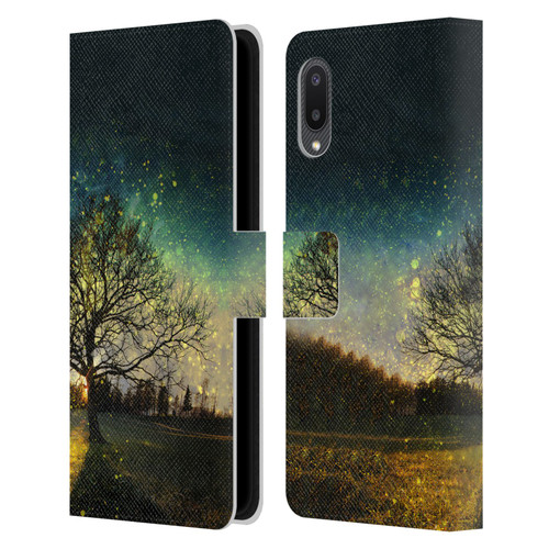 Patrik Lovrin Dreams Vs Reality Magical Fireflies Dreamy Leather Book Wallet Case Cover For Samsung Galaxy A02/M02 (2021)