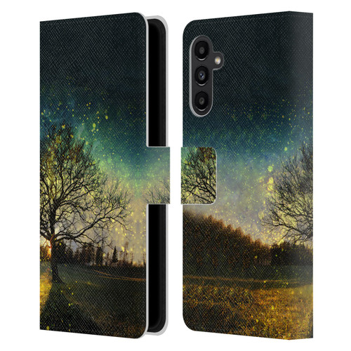 Patrik Lovrin Dreams Vs Reality Magical Fireflies Dreamy Leather Book Wallet Case Cover For Samsung Galaxy A13 5G (2021)