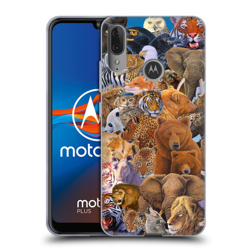 Graeme Stevenson Wildlife Animals Soft Gel Case for Motorola Moto E6 Plus