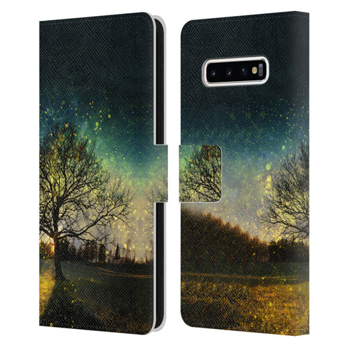 Patrik Lovrin Dreams Vs Reality Magical Fireflies Dreamy Leather Book Wallet Case Cover For Samsung Galaxy S10+ / S10 Plus