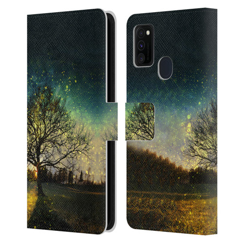 Patrik Lovrin Dreams Vs Reality Magical Fireflies Dreamy Leather Book Wallet Case Cover For Samsung Galaxy M30s (2019)/M21 (2020)