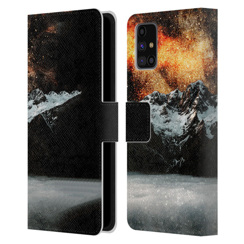 Patrik Lovrin Dreams Vs Reality Burning Galaxy Above Mountains Leather Book Wallet Case Cover For Samsung Galaxy M31s (2020)