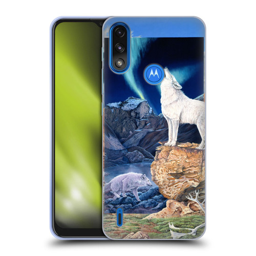 Graeme Stevenson Wildlife Wolves 3 Soft Gel Case for Motorola Moto E7 Power / Moto E7i Power