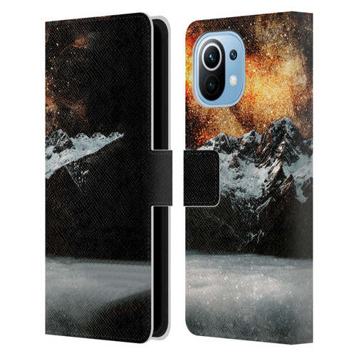 Patrik Lovrin Dreams Vs Reality Burning Galaxy Above Mountains Leather Book Wallet Case Cover For Xiaomi Mi 11