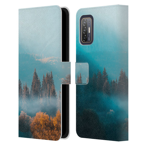 Patrik Lovrin Magical Foggy Landscape Autumn Forest Leather Book Wallet Case Cover For HTC Desire 21 Pro 5G