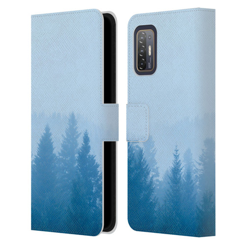 Patrik Lovrin Magical Foggy Landscape Fog Over Forest Leather Book Wallet Case Cover For HTC Desire 21 Pro 5G