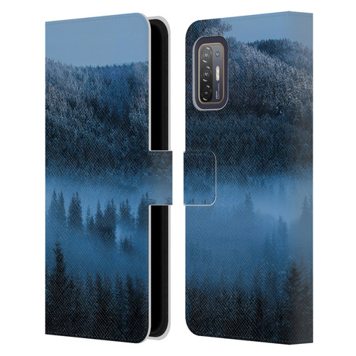 Patrik Lovrin Magical Foggy Landscape Magical Fog Over Snowy Forest Leather Book Wallet Case Cover For HTC Desire 21 Pro 5G