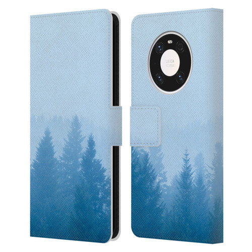 Patrik Lovrin Magical Foggy Landscape Fog Over Forest Leather Book Wallet Case Cover For Huawei Mate 40 Pro 5G