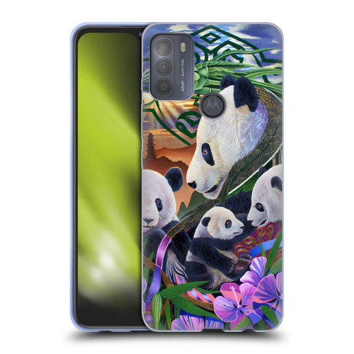 Graeme Stevenson Wildlife Pandas Soft Gel Case for Motorola Moto G50