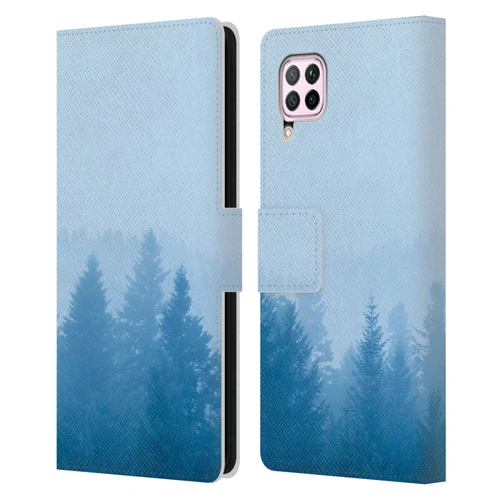 Patrik Lovrin Magical Foggy Landscape Fog Over Forest Leather Book Wallet Case Cover For Huawei Nova 6 SE / P40 Lite