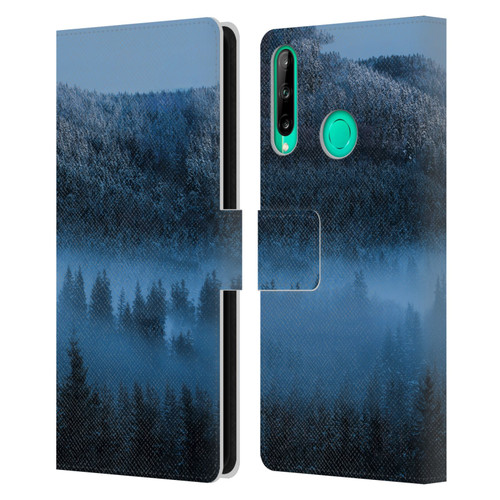 Patrik Lovrin Magical Foggy Landscape Magical Fog Over Snowy Forest Leather Book Wallet Case Cover For Huawei P40 lite E