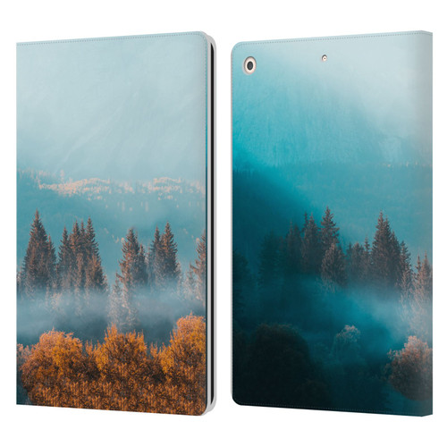 Patrik Lovrin Magical Foggy Landscape Autumn Forest Leather Book Wallet Case Cover For Apple iPad 10.2 2019/2020/2021