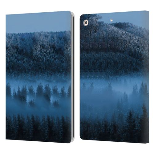 Patrik Lovrin Magical Foggy Landscape Magical Fog Over Snowy Forest Leather Book Wallet Case Cover For Apple iPad 10.2 2019/2020/2021