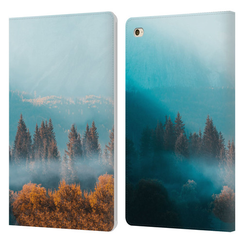 Patrik Lovrin Magical Foggy Landscape Autumn Forest Leather Book Wallet Case Cover For Apple iPad mini 4