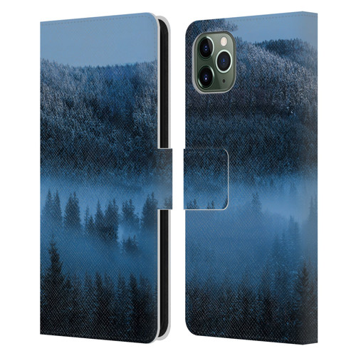 Patrik Lovrin Magical Foggy Landscape Magical Fog Over Snowy Forest Leather Book Wallet Case Cover For Apple iPhone 11 Pro Max