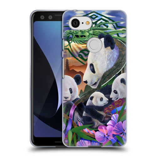 Graeme Stevenson Wildlife Pandas Soft Gel Case for Google Pixel 3