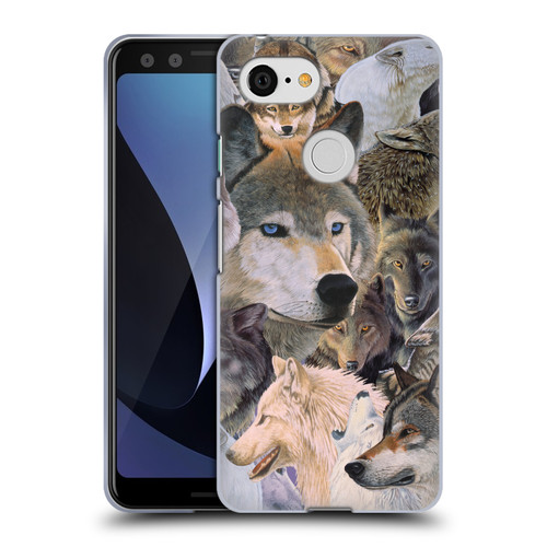 Graeme Stevenson Wildlife Wolves 1 Soft Gel Case for Google Pixel 3
