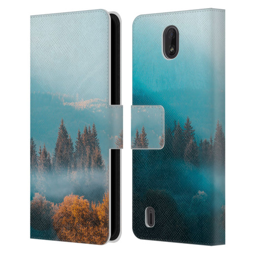Patrik Lovrin Magical Foggy Landscape Autumn Forest Leather Book Wallet Case Cover For Nokia C01 Plus/C1 2nd Edition