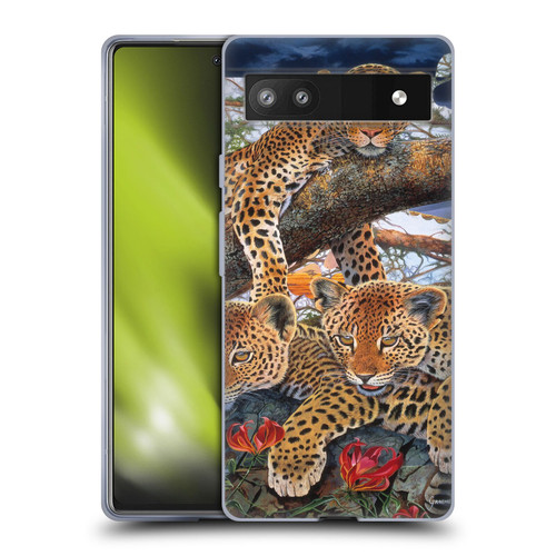 Graeme Stevenson Wildlife Leopard Soft Gel Case for Google Pixel 6a