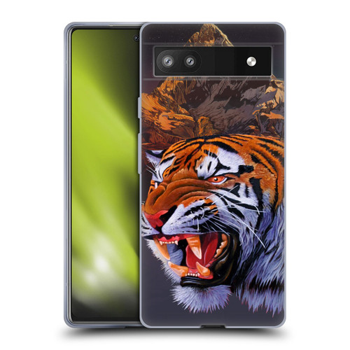 Graeme Stevenson Wildlife Tiger Soft Gel Case for Google Pixel 6a