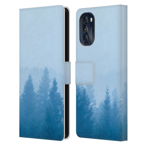 Patrik Lovrin Magical Foggy Landscape Fog Over Forest Leather Book Wallet Case Cover For Motorola Moto G (2022)