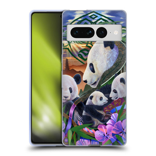 Graeme Stevenson Wildlife Pandas Soft Gel Case for Google Pixel 7 Pro