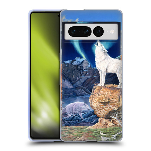 Graeme Stevenson Wildlife Wolves 3 Soft Gel Case for Google Pixel 7 Pro